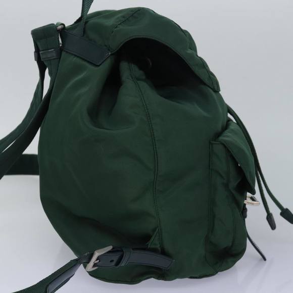 PRADA Backpack Nylon Green Auth kk262 - Picture 4 of 16